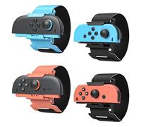 [ / ]- 4 Pack Wristbands for Nintendo Switch 2 Just-Dance 2025 2024 & Zumba Burn It Up for Switch 2/Switch 1,Adjustable Elastic Straps Accessories for Joy con 2,for Adults & Kids