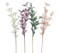 4 Pack x 80cm Artificial Realistic Persimmon Leaf Leaves Foliage Decor