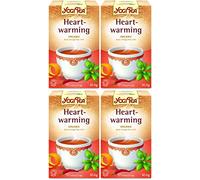 (4 PACK) - Yogi Tea - Heartwarming Tea | 17 Bag | 4 PACK BUNDLE