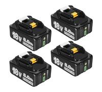 4 Packs 8.0Ah 18V Replacement Battery for Makita 18v Battery Compatible with Makita 18V Batteries BL1850 BL1830 BL1860B BL1860 BL1830B BL1840 BL1820 BL1815 BL1835 BL1845