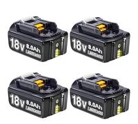 4 Packs 8000mAh Replacement Battery for Makita 18V Batteries Lithium-Ion Battery for Makita Compatible with BL1845 BL1830 BL1850B BL1860B BL1850 BL1840 BL1820 BL1815 BL1835