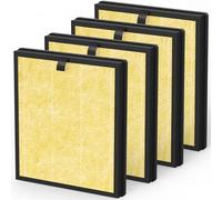 4 Packs AP303 AP304 H14 HEPA Replacement Filter Compatible with DAYETTE & FRESHDEW AP303 AP304 Air Cleaner Purifier, Pet Filter, Yellow