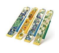4 Packs Artist-Designed Metal Bookmarks with Tassel for Van Gogh,Monet,Reading Accessories for Women,Readers & Book Lovers