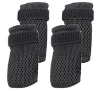 4 Packs Cat Claw Covers Black Anti Scratch Polyester Cat Shoes Adjustable Breathable Mesh Cat Paw Gloves for Indoor Cats Pet Bathing Cutting NailsCat Paw GlovesCat BootsSmall Dog BootsCat Nail CoversS