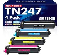 4-Packs Compatible for Brother TN-243CMYK Toner TN247 DCP-L3550CDW Toner | Compatible for Brother DCP-L3510CDW HL-L3230CDW HL-L3210CW MFC-L3750CDW MFC-L3770CDW TN243CMYK TN243BK TN243C TN243Y TN243M