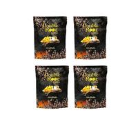 4 Packs Double Root 100% Arabica Coffee Roasted Cafe Energy Support,(6 Pouches/Pack)