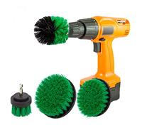 4 Packs Drill Brush Kit, Drill Scrubber Attachment Set for Cleaning Kitchen, Stove, Cabinet, Counter, Carpet, Linoleum