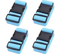 [4 Packs] Luggage Suitcase Straps, LauCentral Upgraded Widened Adjustable(180cm x 5cm) Suitcase Belts for Travel Security, Handbags, Luggage, Totes, Briefcases, Carts, Wheeled Luggage etc, BLUE