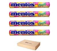 4 Packs Mentos Fruit Flavored Chewy Dragees Refreshing Soft Candies Sold By VR Angel