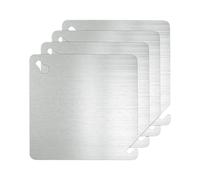 4 Packs Metal Electrical Box Covers, 4x4 Electrical Box Cover Plate, Square Flat Blank Electric Junction Box Covers