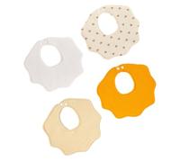 4 Packs Muslin Baby Bibs Toddler Bandana Dribble Bibs Cotton Soft and Absorbent Drool Bibs with Adjustable Snaps for Newborn