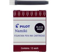 4 PACKS: Namiki IC100 Fountain Pen Ink Cartridge, Black, 12 per Pack (69100)