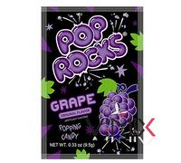 4 Packs of POP ROCKS Popping Candy 9.5 g (Grape)