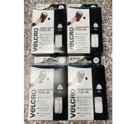 4 Packs Of VELCRO® Brand Stick On Self-Adhesive Giant Coins 45mm - White 6 Pack