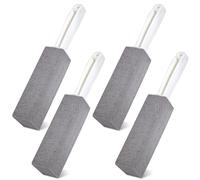 4 Packs Pumice Cleaning Stone with Handle, Pumice Stone for Toilet Bowl Cleaning for Cleaning Toilets, Bathtubs, Grills, Swimming Pools, Sinks