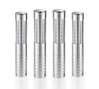 4 Packs Rechargeable LED Strobe Baton Lights Reusable Bottle Service Lights for Liquor Bottles Handheld Service Sparklers for Club Weddings Concert Outdoor Events (Silver-White Light, 4)