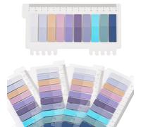 4 Packs Rectangle Index Tabs, Sticky Tabs, Sticky Notes, Colorful Book Tab, Annotation Tabs for Reading Notes, Books, Classify Files, School Office Supplies