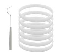 4 Packs Rubber Gaskets 3.94 Inch for Ninja Gasket Replacement Parts White Seal O-Ring for Ninja Blender Attachments Compatible with Nutri Ninja Auto-iQ 1000W Professional 900 Watts
