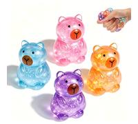 4 Packs Super Cute Capybara Squishy, Glitter Slow Rising Stress Relief Capybara Squishy Toy, Sensory Stress Relief Toy For Adults, Kids, For Friends (B)