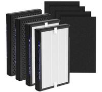 4 Packs Upgraded F2 A2 Mixed HEPA Carbon Replacement Filters Compatible with 3M Filtrete Room Air Purifi-er FAP-C02WA-G2 FAP-C03BA-G2 FAP-T03BA-G2 FAP-SC02N FAP-SC02W FAP-C02-A2 FAP-C03-A2 FAP-T03-A2