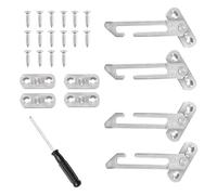 4 Packs Window Restrictor Locks, Stainless Steel Window Restrictors Catches for UPVC, Child Window Safety Locks, 2 Pcs Left Handed & 2 Pcs Right Handed Restrictor Locks for Home Office UPVC Windows