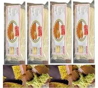 4 PACKS X [Fresh Guarantee] Al Barakah Fresh Kataifi Kadayif Shredded Fillo Dough Pastry Kadaifi Threads Taze Kadayif for Dubai Chocolate 450 Gr