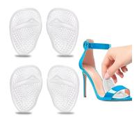 4 Pads Ball of Foot Cushions for Women,Reusable Metatarsal Pads Women,Forefoot Pad,High Heels Non-Slip Comfort Reduce Foot Pain and Provide Support