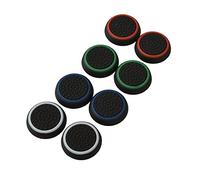 4 Pair / 8 Pcs Replacement Luminous Silicone Thumb Grip Stick Analog Joystick Grips Caps Cover for PS3 / PS4 / Xbox 360 / Xbox One Game Controllers Black