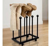 4 Pair Boot Rack Stand Wellington Shoe Storage Welly Holder