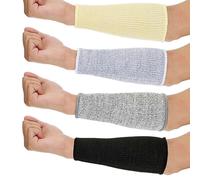4 Pair Cut And Burn Resistant Sleeves Arm Protection Sleeves Forearm Protectors For Thin Skin And B