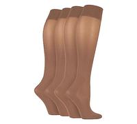 Womens Pregnancy Long Graduated Compression Socks by IOMI - 4 Pack Travel Socks