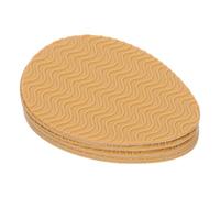 4 Pair Self Adhesive Anti Slip Shoe Grips for Heels, Silicone Khaki