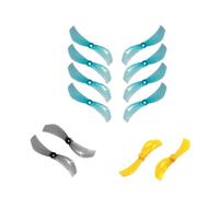 4 Pairs 40mm 1610 Propellers 2 Blades CW CCW Propellers 1mm/1.5mm Hole Compatible For RC FPV Racing Freestyle Drone DIY Spare Parts(1mm hole Yellow)