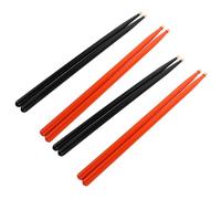 4 Pairs 5a Maple Wood Drumsticks for Acoustic Kits | Snare Drum Use, Orange and Black Finish, Adults and Boys and Girls, Replacement at Hand for Steady Rhythm