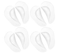 4 Pairs Arch Support,Silicone Orthopedic Foot Insoles,Arch Support Insoles Women,Insoles for Sandals,Arch Support Gel High Heel Inserts Cushion Pads,for Women and Men(One Size Fits All,Clear)