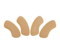 4 Pairs Beige Foam Self-Adhesive Shoe Heel Pad Inserts | 6.8mm Fit Adjustment, Blister Prevention, for Sneakers and Casual Shoes