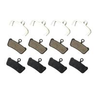 4 Pairs Bicycle Disc Brake Pads Compatible With SRAM Guide RSC RS R And Similar Hydraulic Brake Systems Fits Avid XO E7 E9 Trail 4 Pistons MTB Resin Brake Pads(black)
