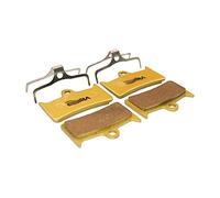 4 Pairs Bicycle Disc Brake Pads/Fit For Hope Tech Evo V4 Hydraulic Disc Brake, Gold Full Metal