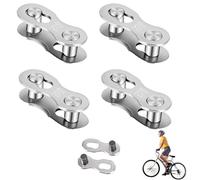4 Pairs Bike Chain Link 12 Speed Chain 12 Speed Quick Link, Bicycle Missing Link, Chain Link Connector Bike Suitable for Mountain and Road Bikes
