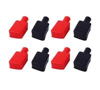 4 Pairs Car Battery Terminal Cover Rubber Protector Set | Colored Caps, Short Circuit Protection, Lightweight Fit, Easy Carry, for Battery Posts