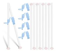 4 Pairs Cat Paw Chopsticks with Chopsticks Help, Cat Paw Chopsticks Set for Beginners to Use Chopsticks for Learning to Eat, for Home to Restaurants and as a Gift for Cat Lovers