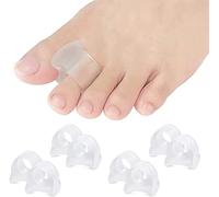 4 Pairs Clear Separators,Toe Spacer Corrector,Gel Toe Separators, Suitable for Bunion Relief,Separating Overlapping Toes Drift Pain