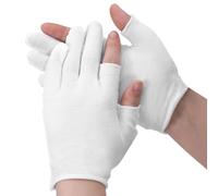 4 Pairs Cotton Moisturizing Gloves Touchscreen Touch Screen Moisturizing Gloves Cotton Gloves for Dry Hands Sleeping Hand Spa Treatment Gloves for Repair Rough Cracked Dry Chapped Hands Skin