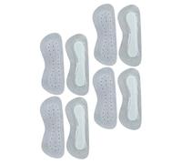 4 Pairs Cow Leather Heel Pads Self Adhesive Anti Wear Cushions | Latex Sponge Core, Double Sided Tape Backing, Size Adjustment for Sneakers and Leather Shoes Daily Walking