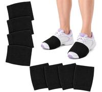 4 Pairs Dance Shoe Sliders Socks for Trainers, Over Shoe Glides for Women | Stretchy fabric over-shoe covers designed for ballet, contemporary dance, and fitness classes on various floor surfaces
