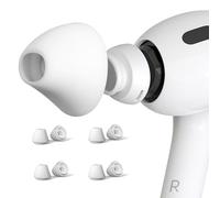 4 Pairs Ear Tips for AirPods Pro 1 & 2 [Relief Pain] [Fit in Case] Noise Cancellation Add Grip Sport Earbuds [US Patent Registered] (Small)