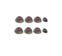 4 Pairs Ear Tips For JBL Tune Flex Earbud Covers Silicone Earcups Tune Flex Ear Caps Bluetooth Headset Accessories (Black)