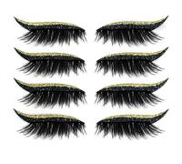 4 Pairs Eyeliner Decal Eyelash Sticker Long-Lasting Multipurpose Makeup Tool, Type 7 Practical treatment