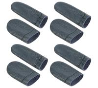 4 Pairs Finger Guards for Needle Felting, PU Leather Needle Thimble Finger Protectors for Sewing, Knitting, Hand Craft, Needlework Handmaking (Random Color)