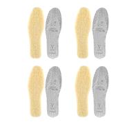 4 Pairs Fleece Shoe Insoles Offering Warmth Retention Plush Comfort Aluminum Foil Insulating Inserts for Family Sharing Thermal Winter Boot Inserts Cold Weather Ski